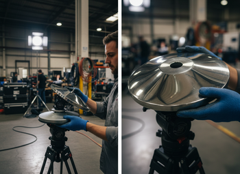 Premium Base and Coverplate for Rope Stanchion Ball Head in Mirror Finish - Durable and Stylish Design