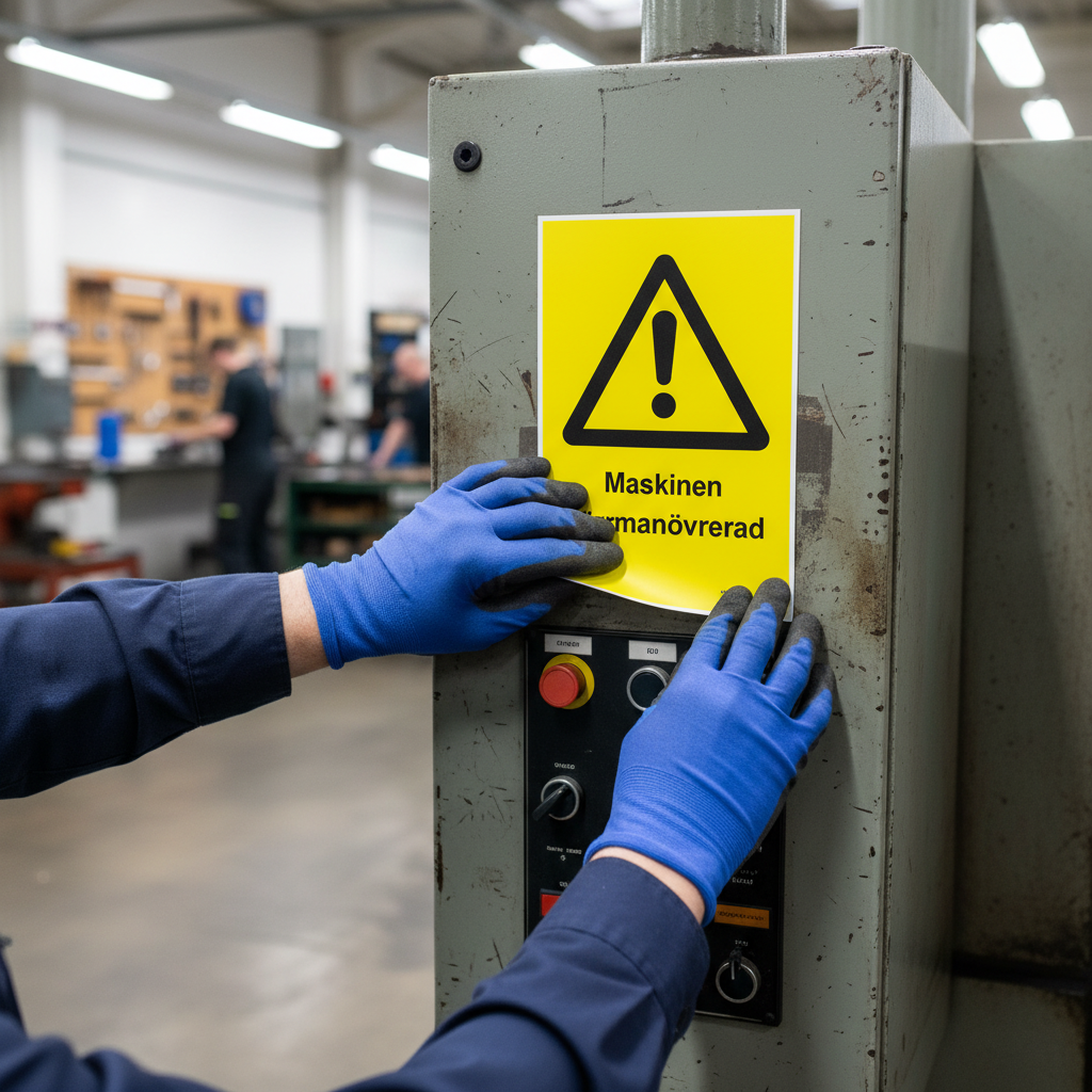 Premium Warning Sign for Remote-Controlled Machinery - Durable Materials and Multiple Mounting Options