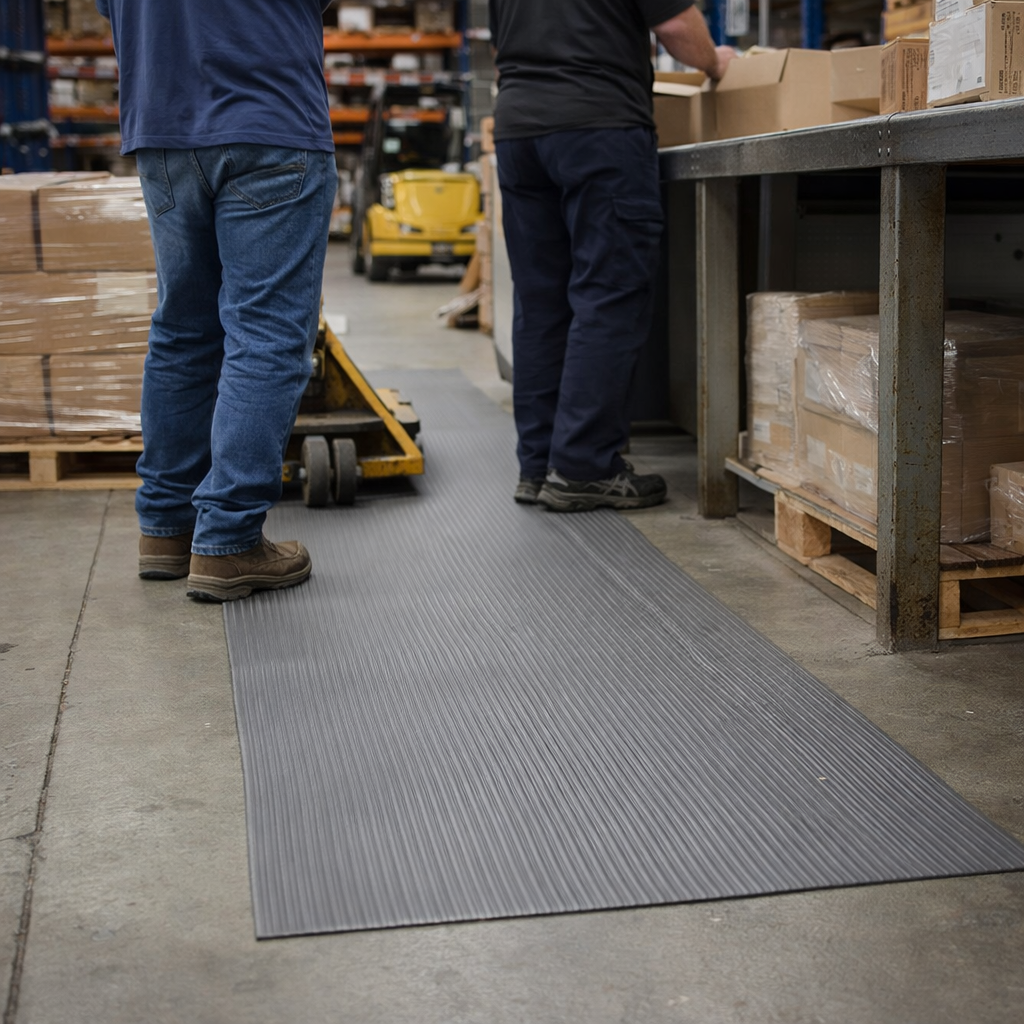 Anti-Fatigue Mat – Grey – 9.4mm Thick – Light Duty