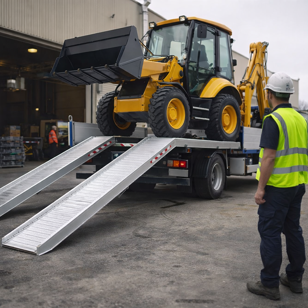 Aluminium Loading Ramps – 3500mm x 460mm – 6870kg Capacity – Industrial