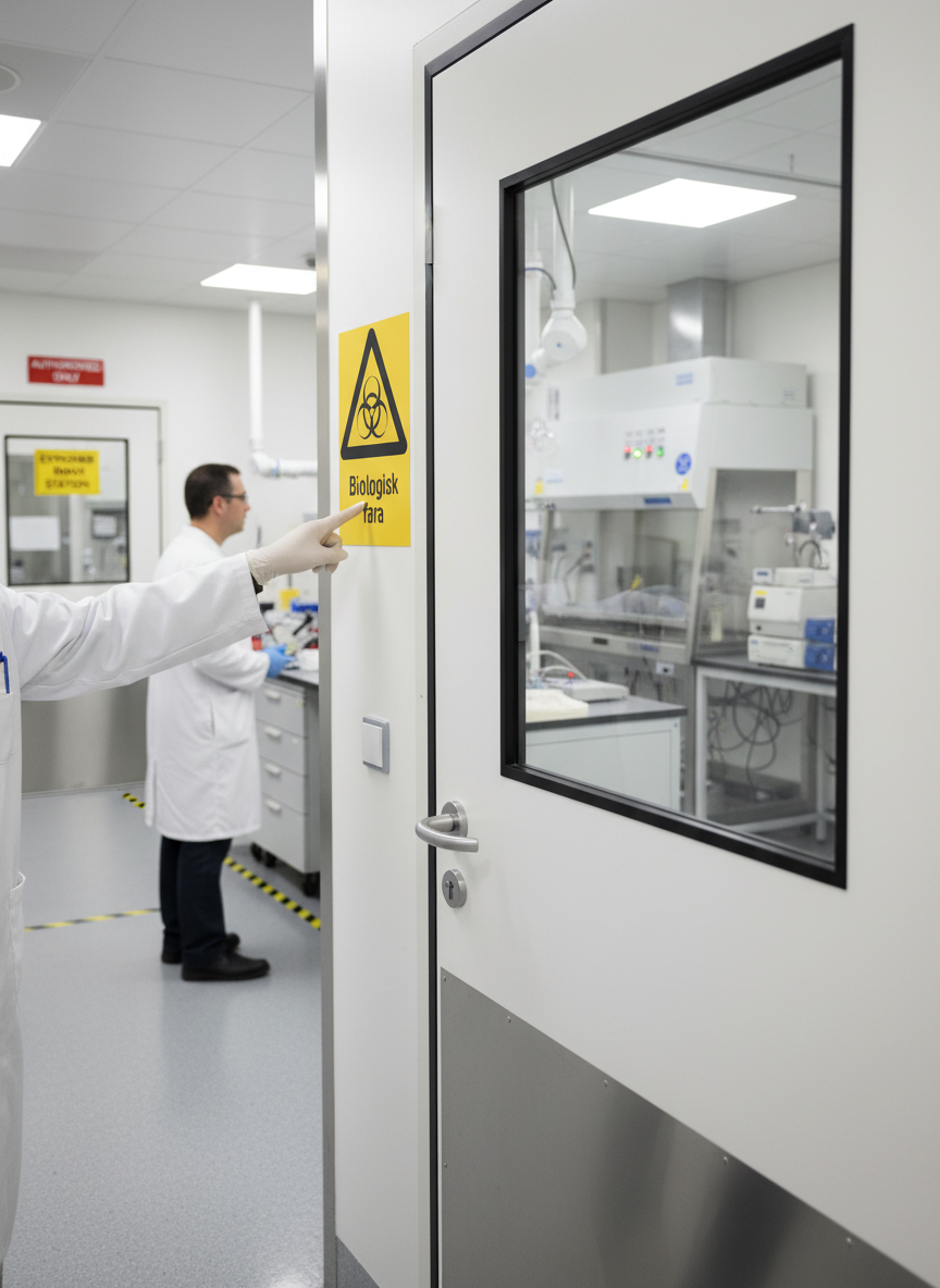 Premium Biohazard Warning Sign - Durable PVC and Aluminum Options for Safety Awareness