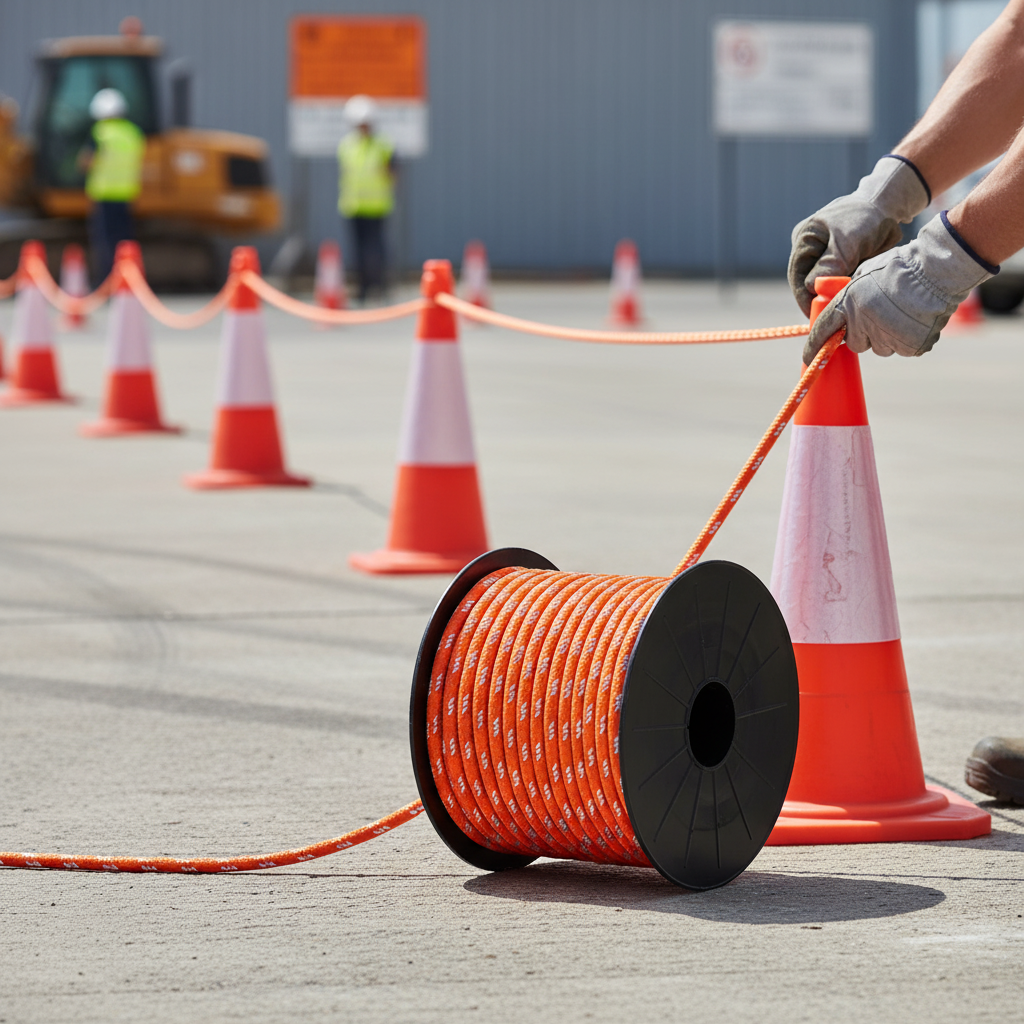 Premium High-Visibility Multi-Purpose Reflective Rope 50 Metres for Safety and Delineation | Barriers Co