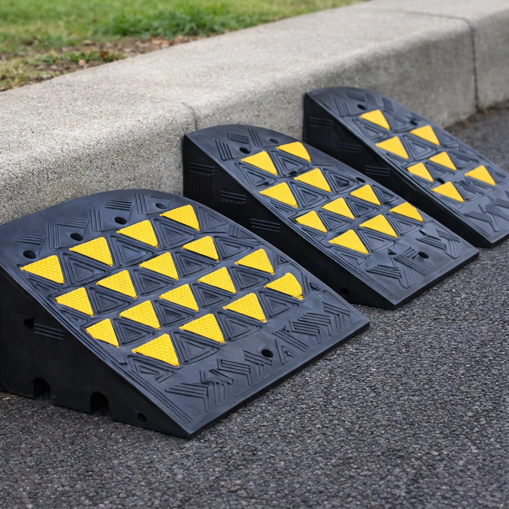 Rubber Kerb Ramp – 100mm, 150mm & 200mm – Heavy Duty – Outdoor Access