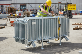 Premium Heavy Duty Transport Fence for Efficient Storage and Handling of Crowd Barriers