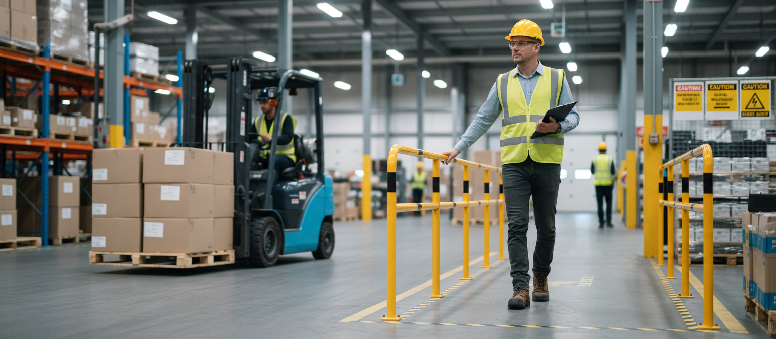 Premium Protective Railing Posts (Ø 48 mm) - Durable and Reliable Safety Solution for Guardrails