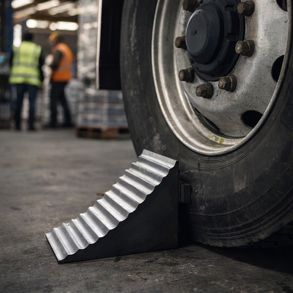 Heavy Duty Wheel Chock – 32 x 30 x 26cm – Synthetic Rubber – Vehicle Safety