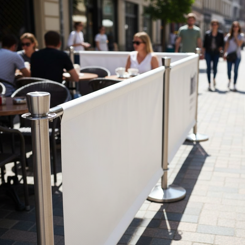 Premium Cross Beam for Café Banners - Quick Installation, Available in 3 Lengths for Secure Tensioning