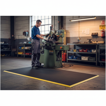 Premium Light Duty Anti-Fatigue Mat with Pebbled Surface and Anti-Slip Features for Comfortable Standing Work