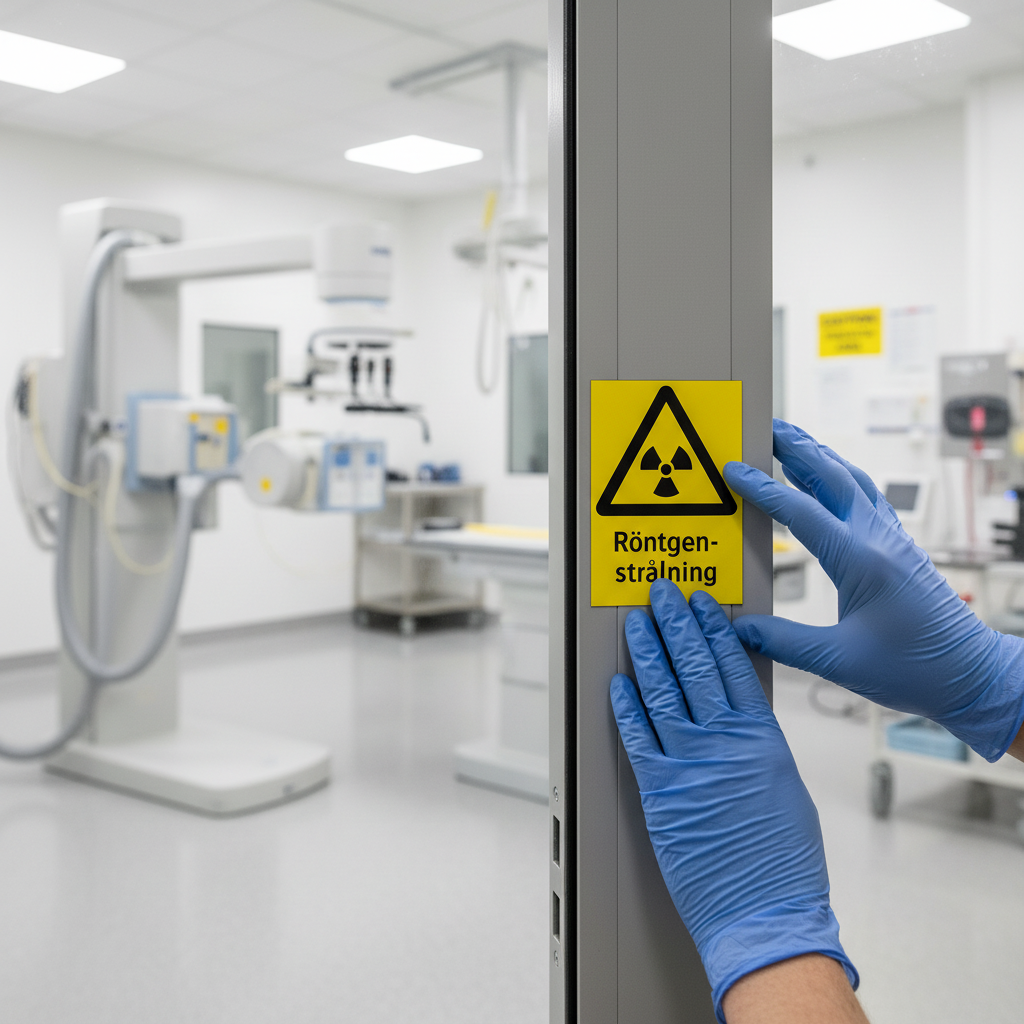 Premium Warning Sign for X-Ray Radiation - Durable PVC, Aluminum, and Magnetic Options with High-Visibility Design