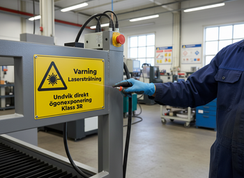 Premium Laser Warning Sign for Class 3R - Self-Adhesive, PVC-Free Plastic, Magnetic & Aluminum Options Available