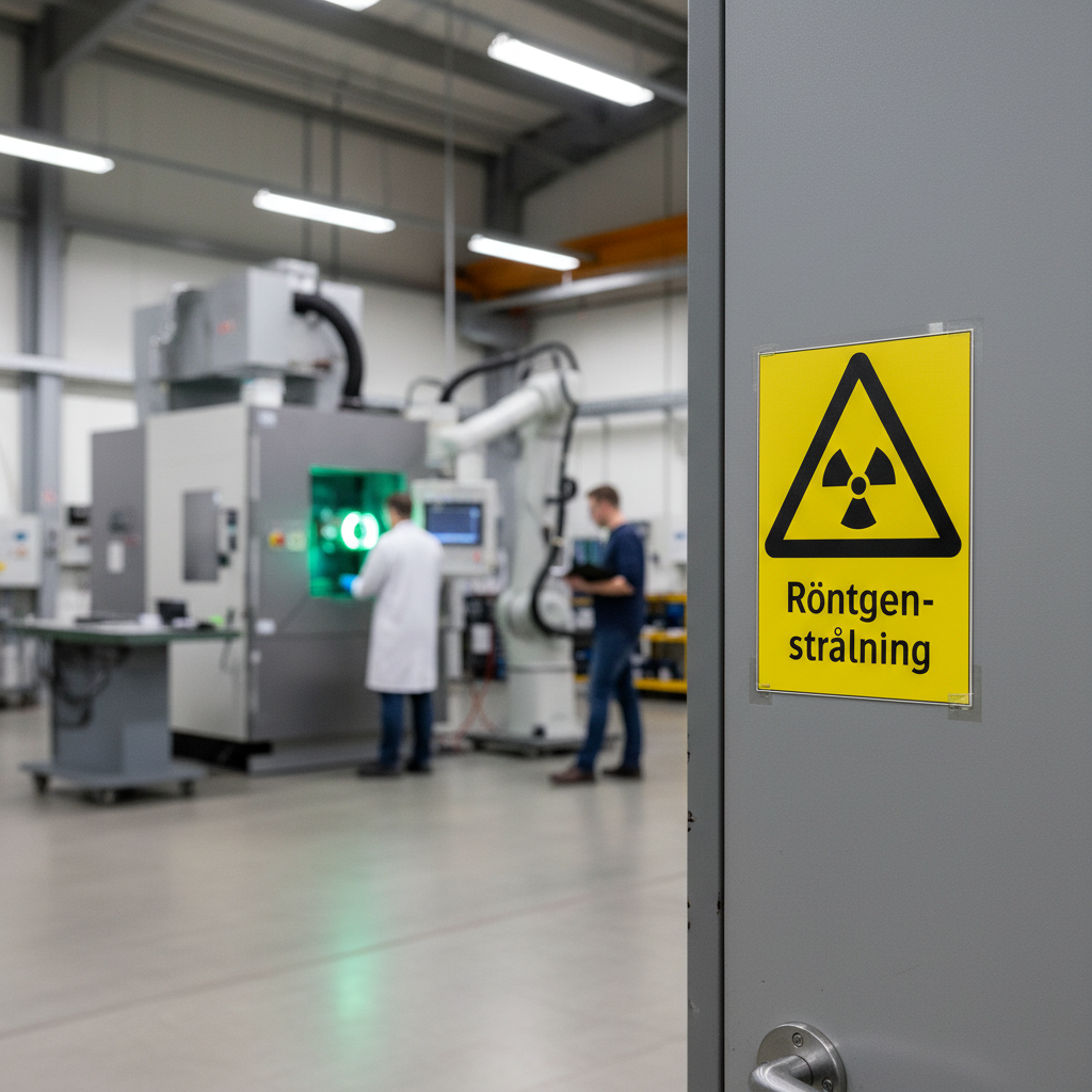 Premium Warning Sign for X-Ray Radiation - Durable PVC, Self-Adhesive, and Aluminum Options with High-Resolution Print