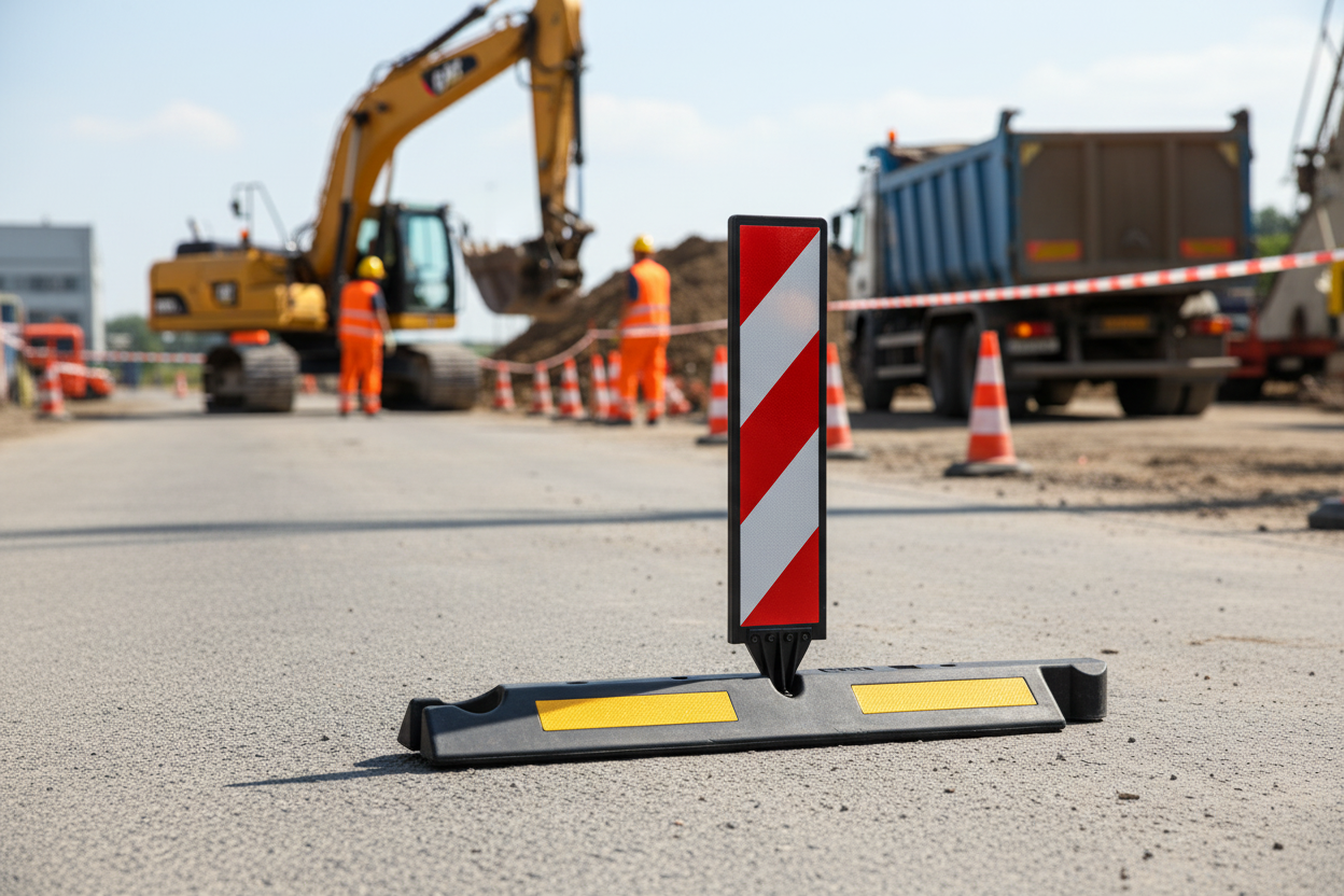 Premium Road Sign U-6 with Rubber Element Compatibility for Enhanced Visibility - High-Quality Professional Grade for Industrial and Commercial App...