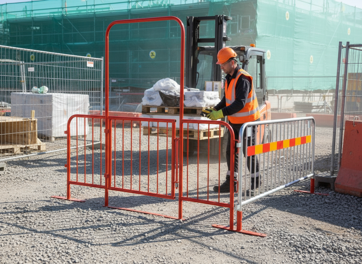 Premium Heavy Duty Portal with Gate for Construction Site Use, 2.3m Le