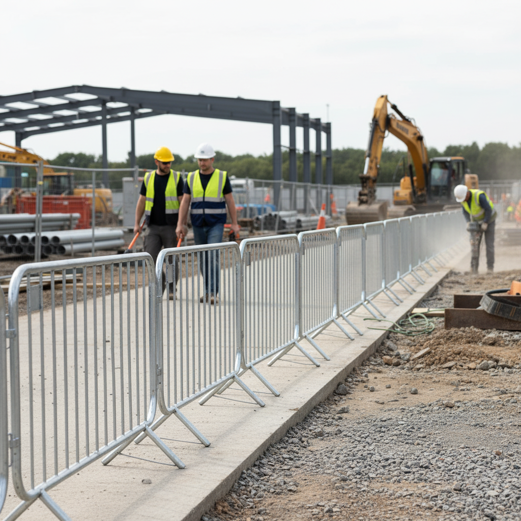 Premium Fixed Leg Crowd Control Barrier 2.3m - Heavy Duty Steel Construction for Events, Festivals, and Safety Perimeters - D
