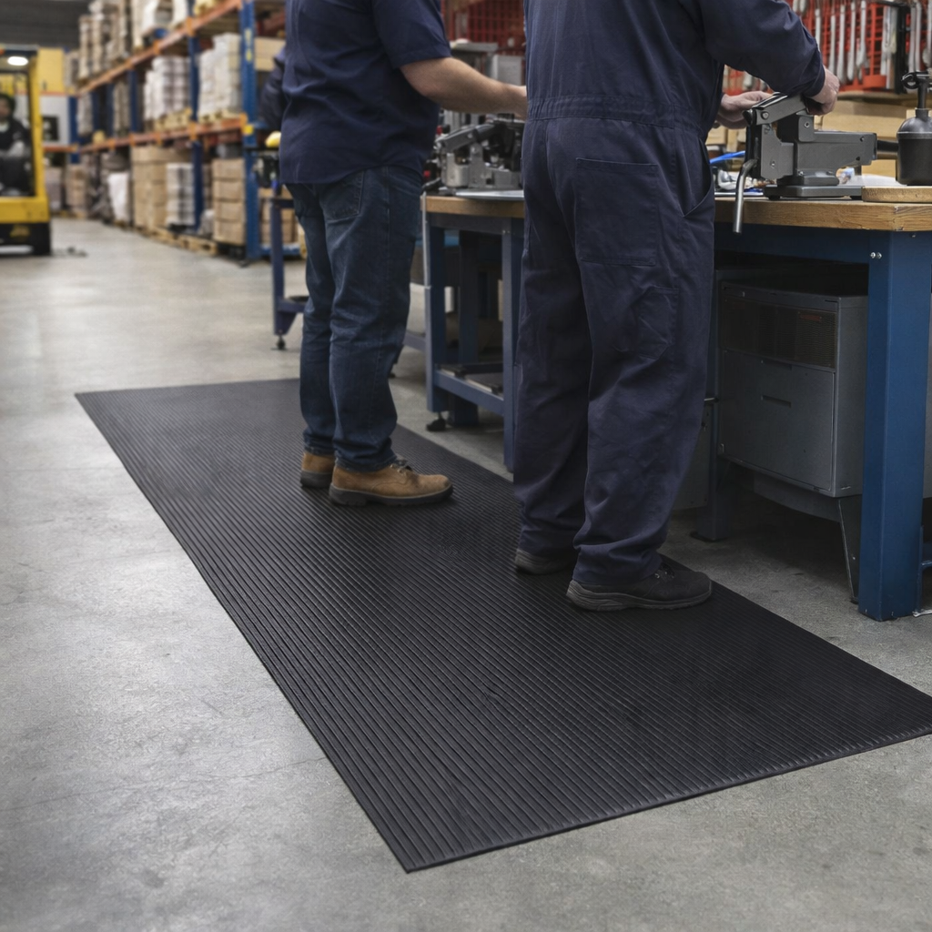 Anti Fatigue Mat – Black – 9.4mm Thick – Light Duty