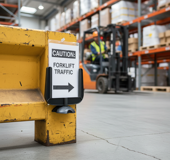 Premium A4 Sign Holder - DIN A4 Size, Black with Transparent Insert for Effective Display