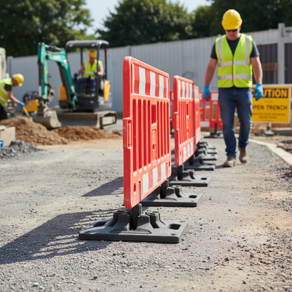 Premium Barrier Foot for Enhanced Stability and Ballast in Barrier Systems - High-Quality Professional Grade for Industrial a
