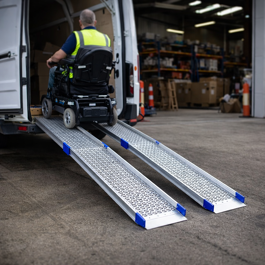 Folding Channel Ramps – 1100mm-2120mm – Lightweight – Mobility Aids