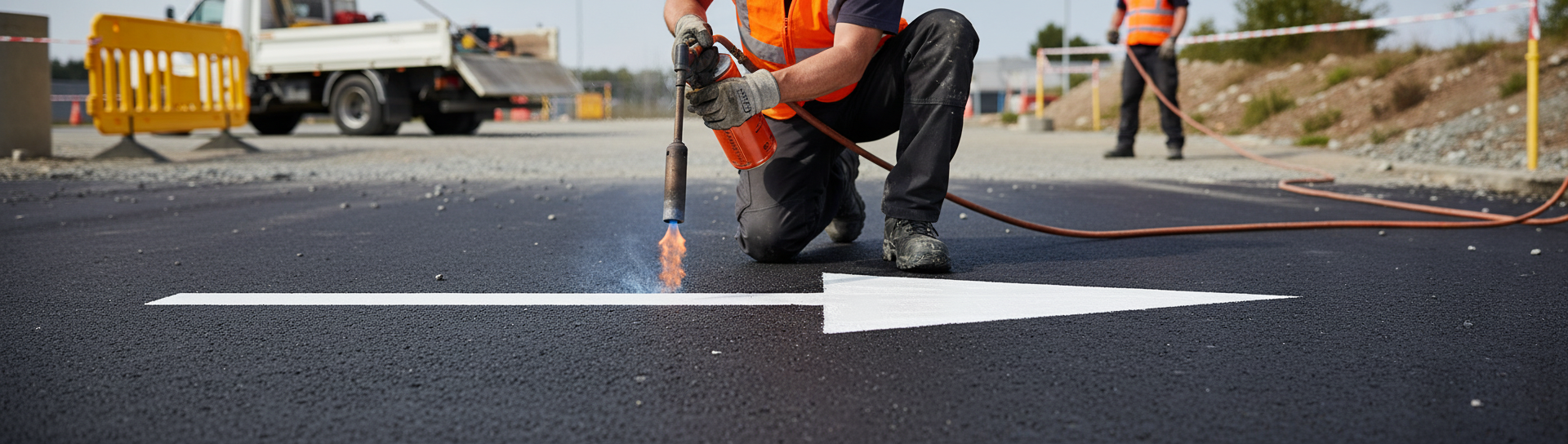 Premium Thermoplastic Symbols for Road and Facility Marking - Durable, High Contrast, Fast Installation
