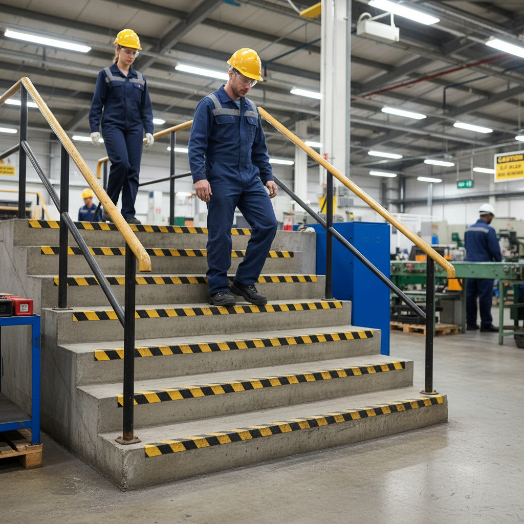 Premium Anti-Slip GRP Stair Nosing Strips for Enhanced Safety and Durability, Ideal for Indoor... - side view | Barriers Co