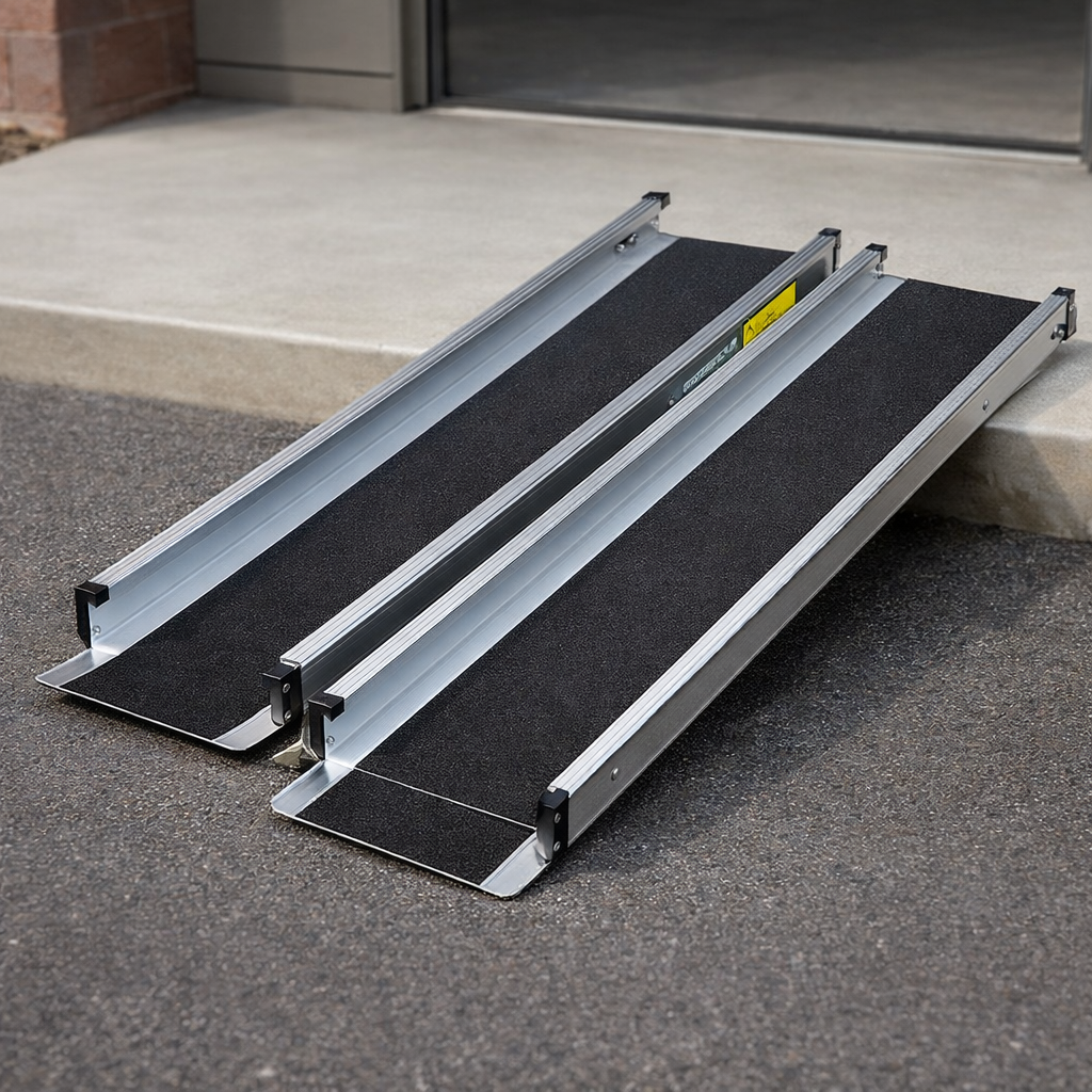 Telescopic Wheelchair Ramps – 4ft-7ft – 275kg Capacity – Portable Access