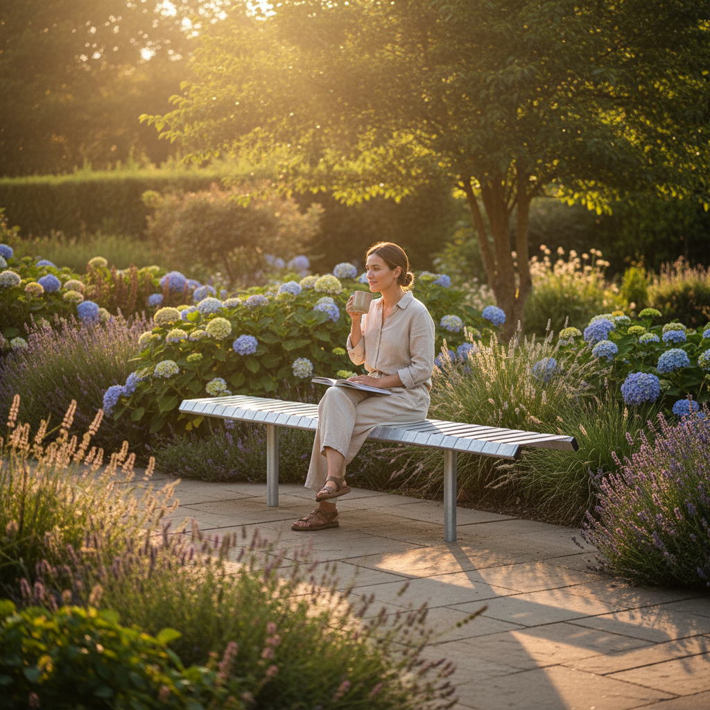 Premium Backless Bench 1.8m - Galvanized Steel & Stainless Steel Options for Outdoor Use - Detail View | Barriers Co
