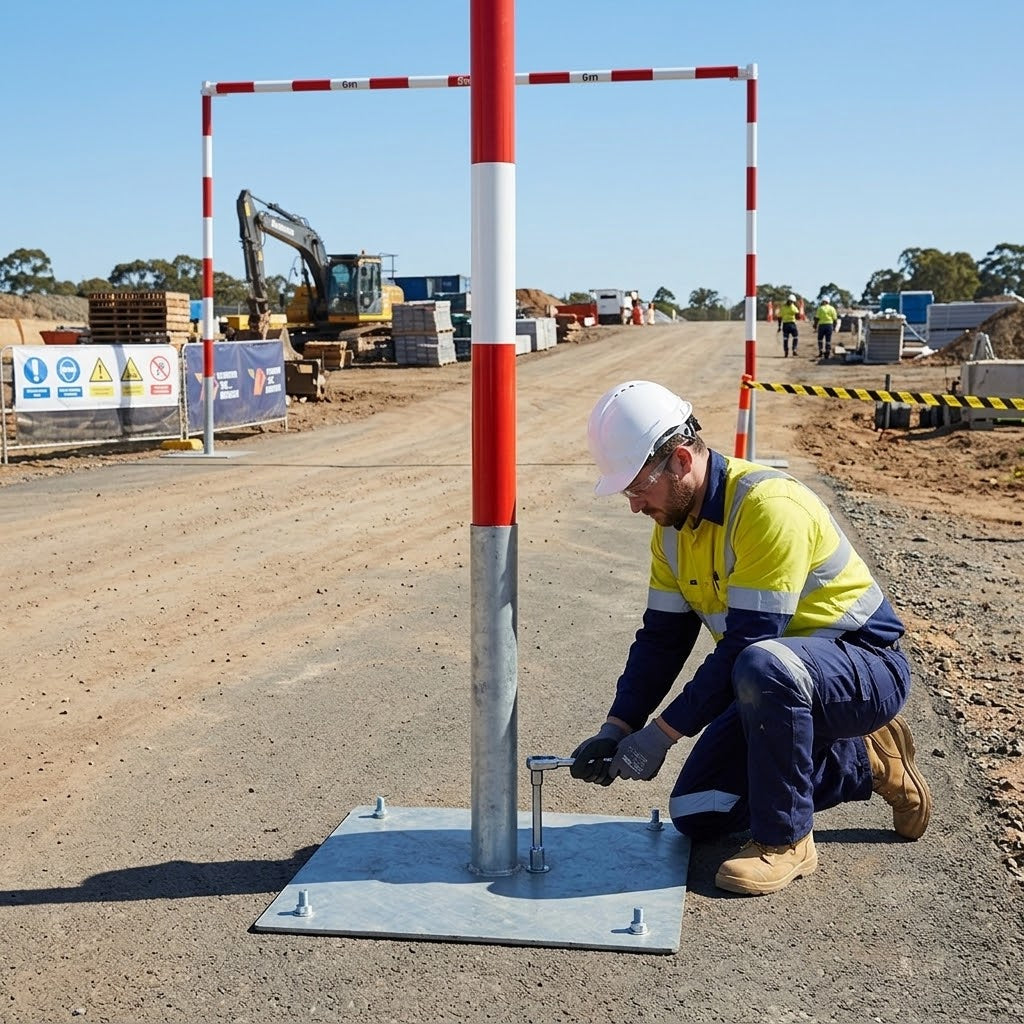Galvanised Steel Base for GS6 Site Goalposts