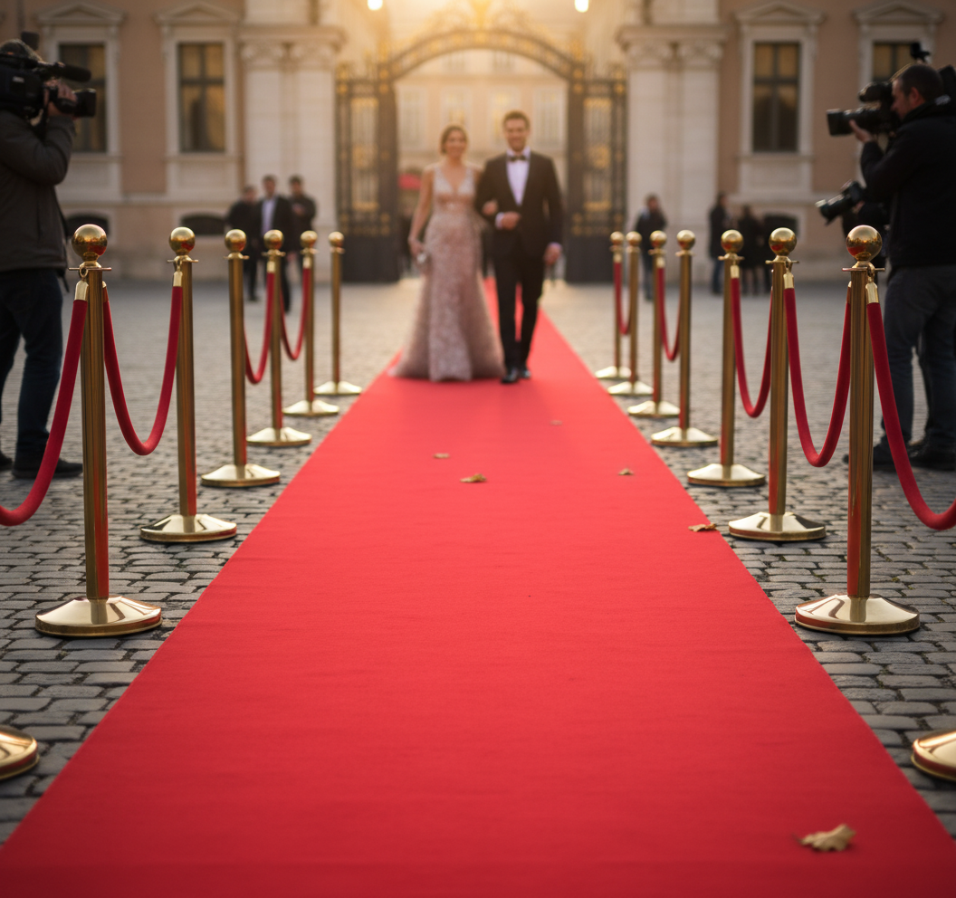 Premium Red Carpet for Events - Durable Needle-Punch Felt, 5-50m Length Options for Indoor and Outdoor Use