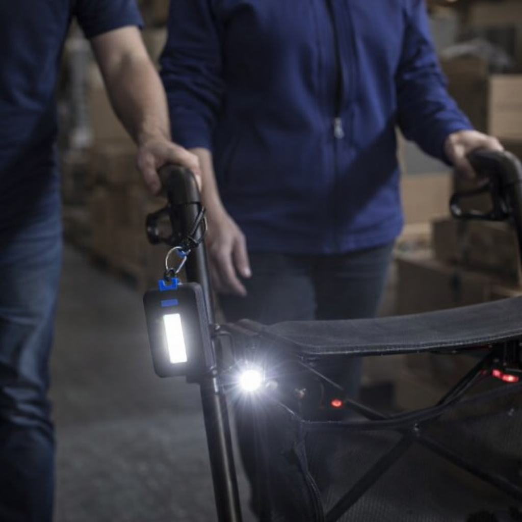 Rollator LED Light – White – Battery Powered – Night Visibility