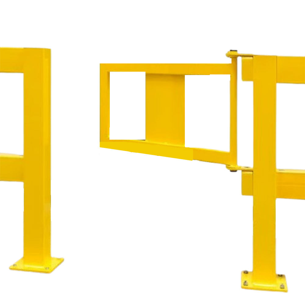 Black Bull Railing Gate – Compatible with MD Impact Railing Systems – Powder Coated Yellow for Durability