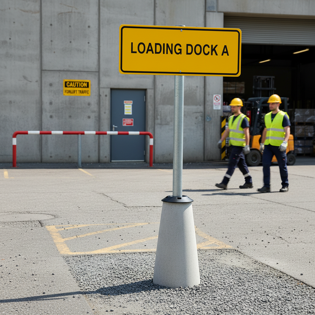 Premium Concrete Base for 60mm Diameter Post - Height 500mm for Secure Installation