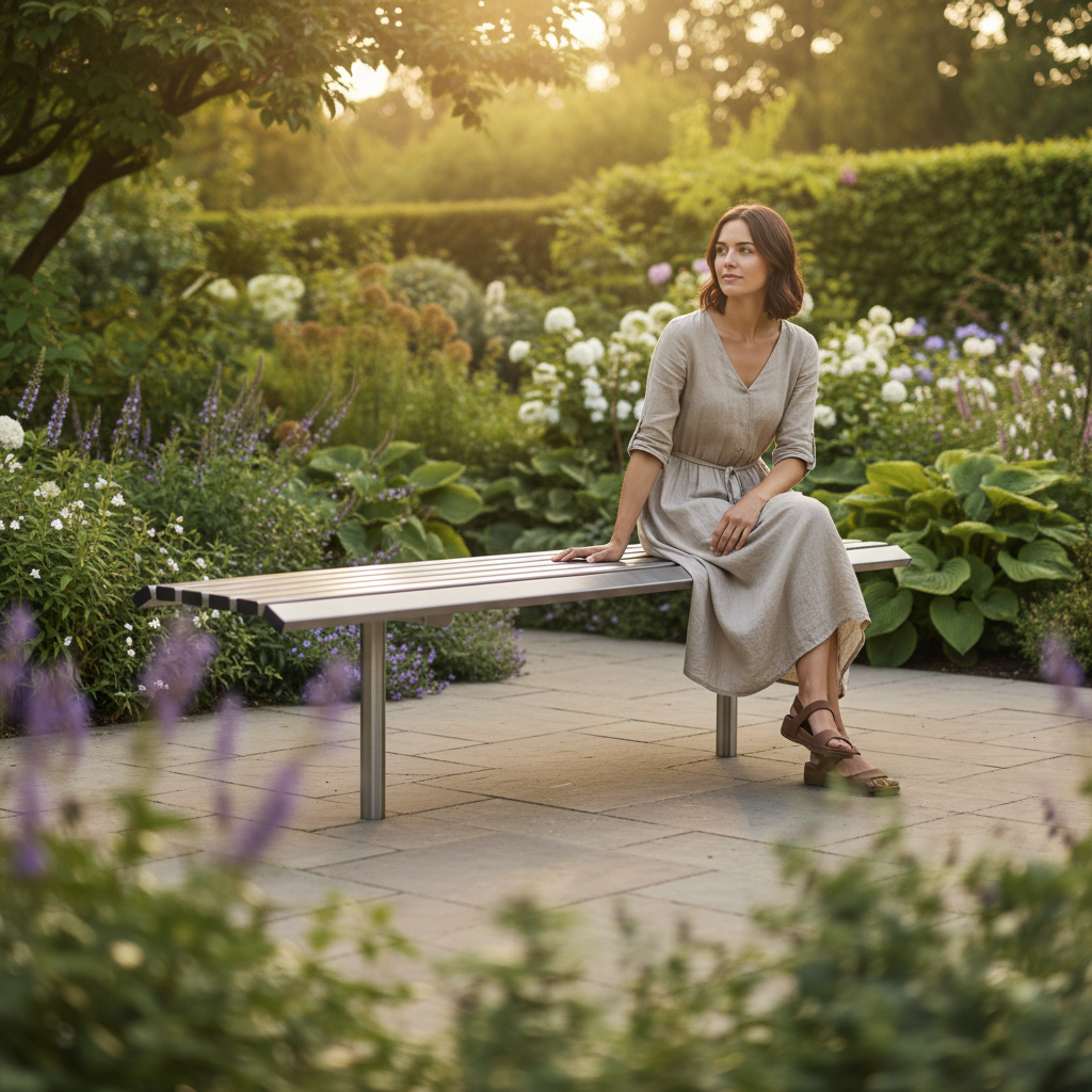 Premium Backless Bench 1.8m with Ergonomic Design for Public Spaces - Durable and Weather-Resistant | Barriers Co
