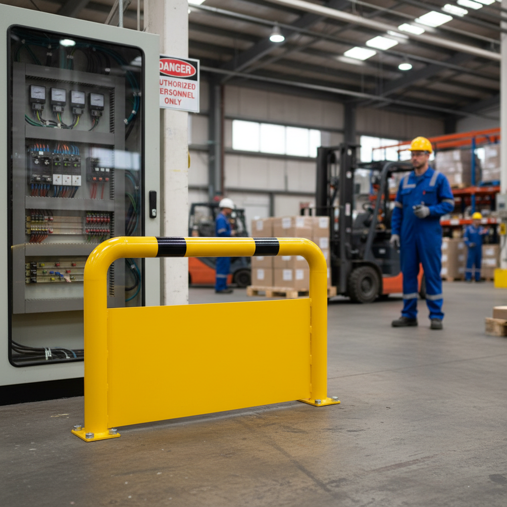 Premium Heavy Duty Crash Guard with Underrun Protection for Forklift Safety and Visibility