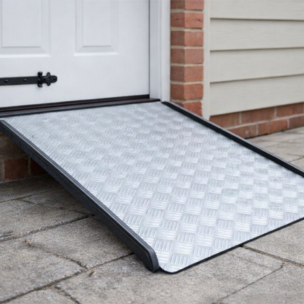 Fixed Threshold Ramp – Anodised Finish – 400kg Capacity – Mobility Aid