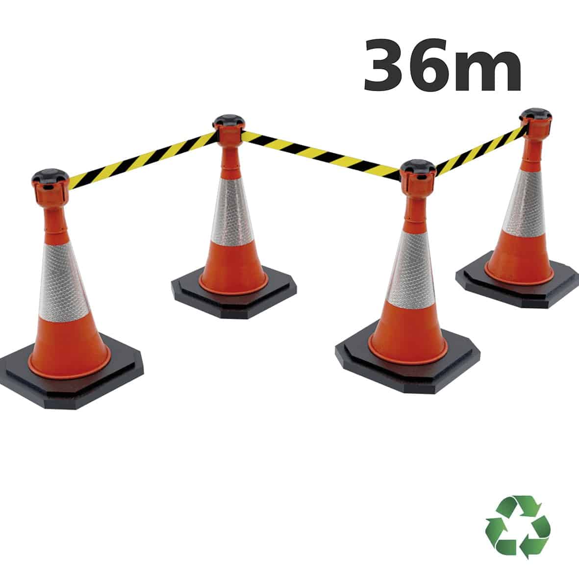 Skipper 36m cone top retractable barrier kit (KIT12)