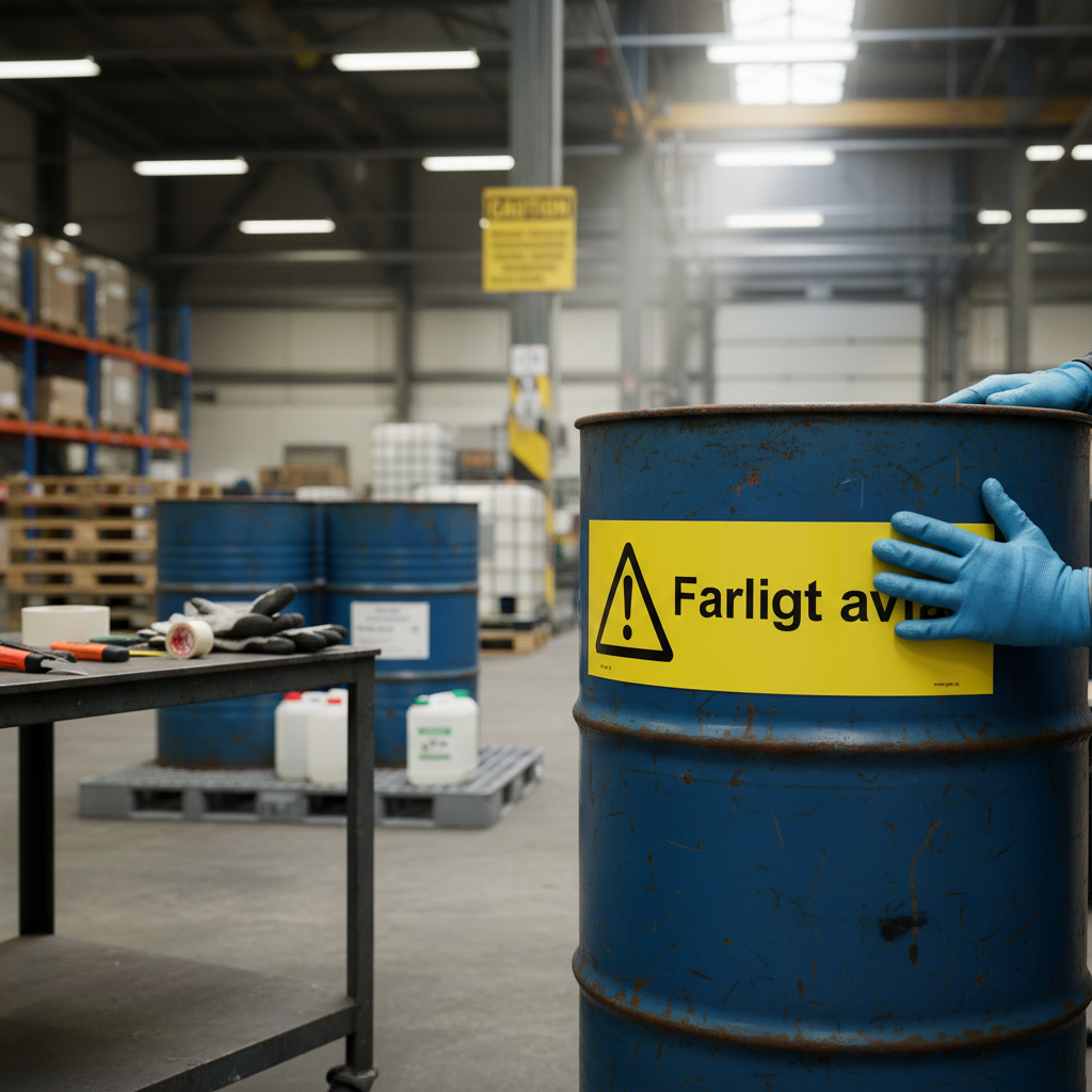 Premium Warning Sign for Hazardous Waste - Multiple Materials and Sizes for Professional Safety