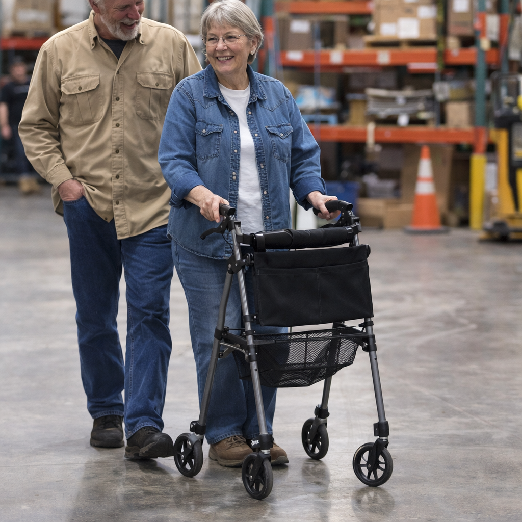 Folding Rollator – Lightweight 6.1kg – Indoor/Outdoor Use