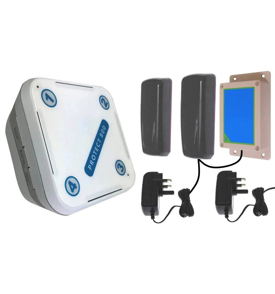 Wireless Photo Cell Protect 800 Alert Kit With Indoor Chime Receiver
