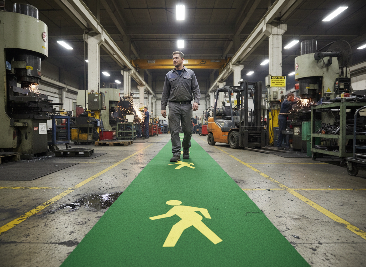 Premium Anti-Slip Walkway System - Quick Application, Slip-Resistant Surface for Safety in High-Traffic Environments