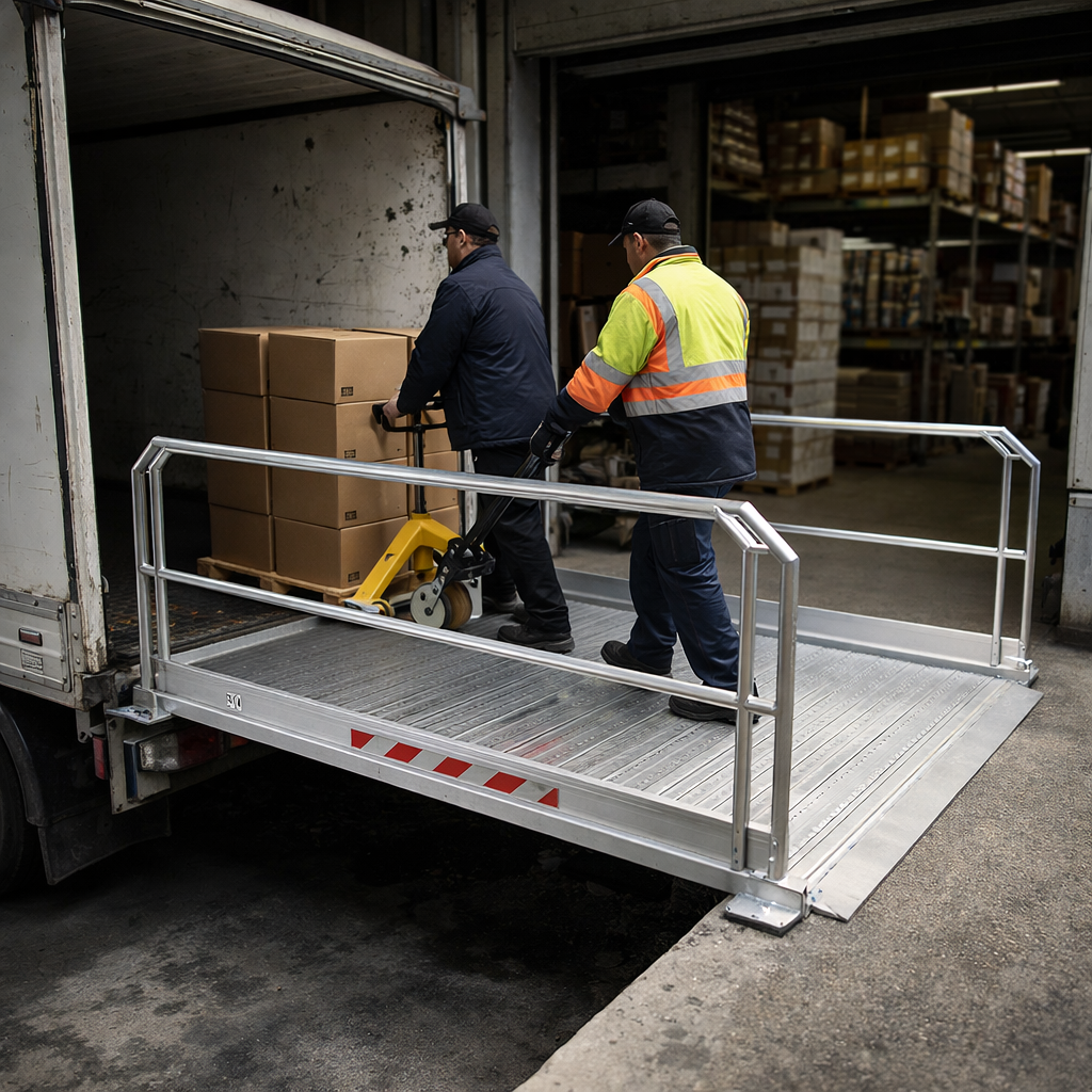 Vehicle Gangway – 1260mm Long, 1250mm Wide – 1500kg Capacity – Commercial Use