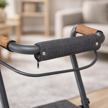 Indoor Rollator Backrest Cover – Stylish Grey – Enhanced Comfort
