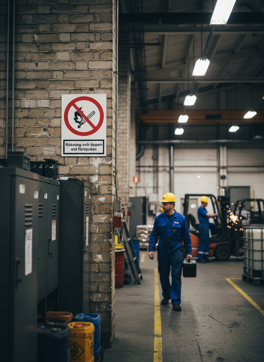 Premium No Smoking and Open Flame Prohibition Sign in Various Materials and Sizes for Effective Workplace Safety