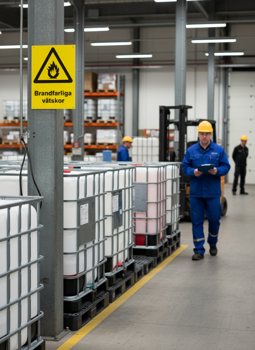Premium Warning Sign for Flammable Liquids - Multiple Material Options and Sizes for Safety Awareness