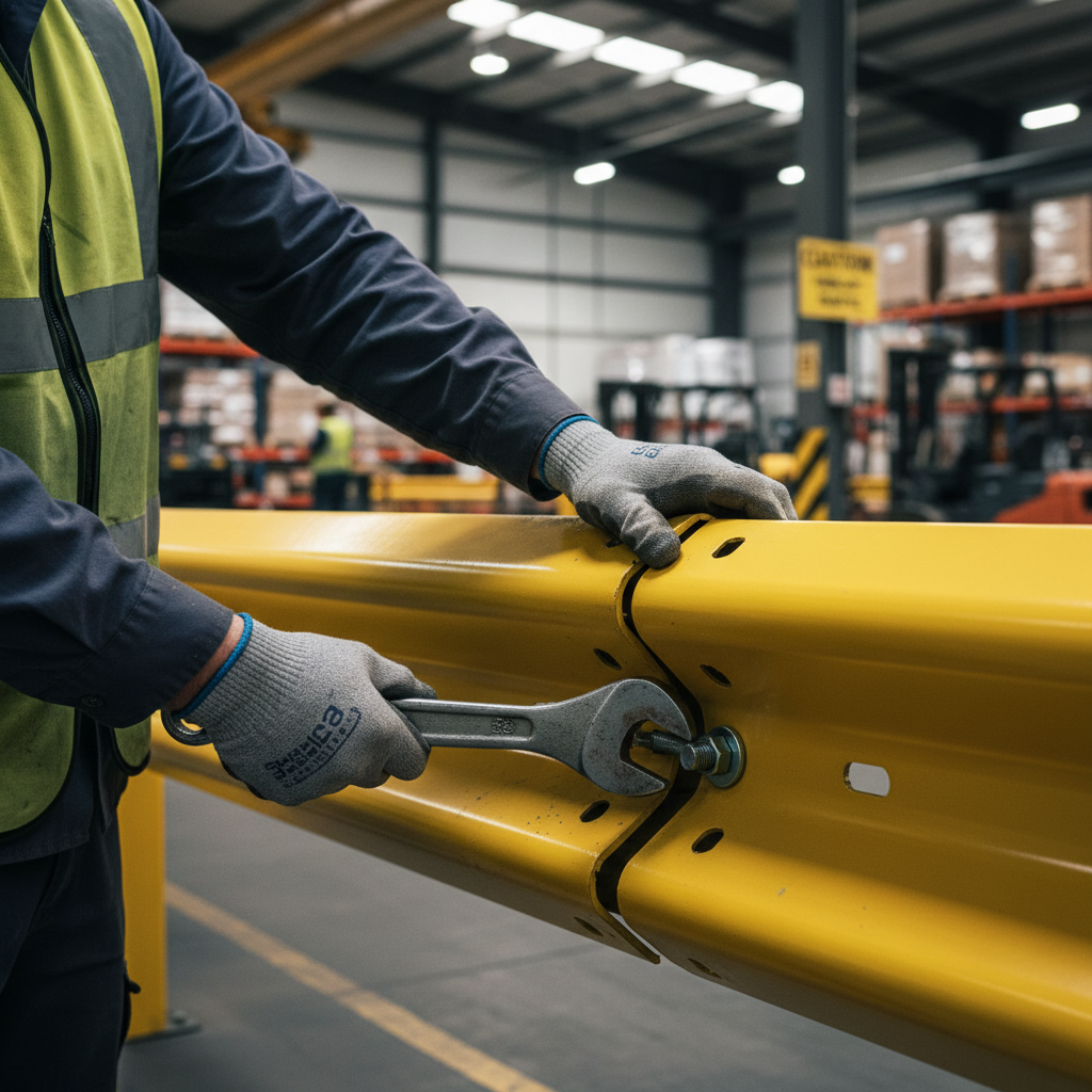 Premium Pedestrian Friendly Scroll End Cap - Yellow Powder-Coated Galvanised Steel for Enhanced Visibility... | Barriers Co