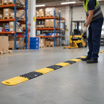 Premium Portable Speed Bump 300 cm with High Load Capacity and Convenient Storage Bag