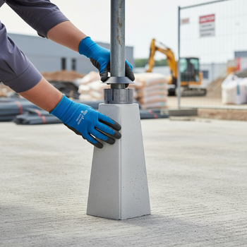 Premium Concrete Foundation for Post with Ø60 mm Diameter and 500 mm Height for Stable Installation