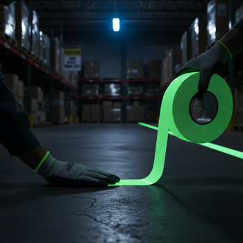 Premium Glow in the Dark Anti-Slip Tape - Non-Abrasive, High-Performance, R10 Slip Resistance with 1800 Minutes Glow Time