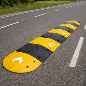 Speed Bump Kit – 75mm High – Recycled Rubber – Traffic Control