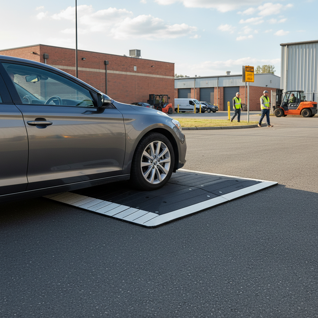Premium Recycled Rubber Modular Speed Cushions Bolt Down Kit for Traffic Management
