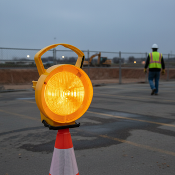 Premium Sequential Traffic Cone Safety Light Lamp - High-Performance LED for Enhanced Visibility and Safety